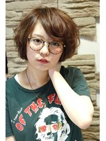 ヘアメイク マルナ 本店(HAIR MAKE MALUNA) 【MALUNA　はな】外国人風のクセ毛ボブ