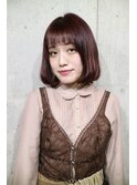 【salon de MiLK 原宿】透け感×ピンク×透明感ボブ
