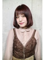 サロンドミルク 原宿(salon de MiLK)&nbsp;【salon de MiLK 原宿】透け感×ピンク×透明感ボブ