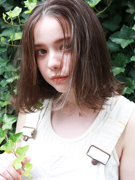 ローブ アオヤマ(LOAVE AOYAMA) 【LOAVE】 軽めバング / シースルーボブ / ハイライトカラー