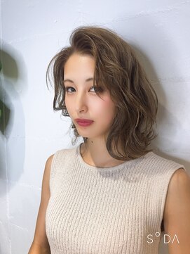 シェル 吉祥寺(shell) ワンレン外ハネ☆シルキーレイヤー