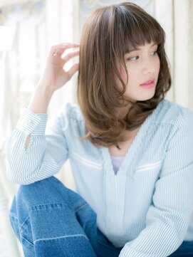 ブルー(BLUE) *CUORE水戸*…アースカラー無造作ニュアンス小顔ウェーブカールb