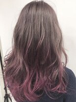 エーアイ 千石 巣鴨 白山店(Ai HAIR)&nbsp;ピンクアッシュカラー無造作カール