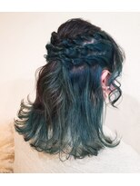 ダブル バイ フローリッシュ(Double × F)&nbsp;ハーフアップ(編み込みMIX)