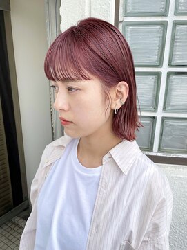 ロマーリ(LOMARLIE) 似合わせピンクカラー_プツッとバング