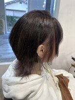 マーズ エナックヘアー(Mars enak hair) ウルフカット×くすみパープル裾カラー グラデーションカラー