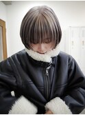 色っぽボブ ハイライトカラー 小顔カット 似合わせカットボブ