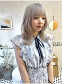 ケアブリーチ/ダブルカラー/ボブ/ケアブリーチ/デザインカラー