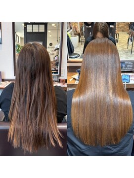 ゴデーレ(GODERE) ツヤメキ髪美髪シルエットナチュラルストレート髪質改善オレンジ