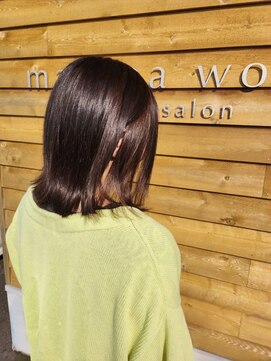 マカナワークス(makana works) 外ハネ 切りっぱなし