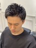 【髪質毛流れ矯正アイロンパーマ】カット+アイロンパーマ+シェ-ビング+セット
