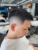 ダムディートウキョウ 心斎橋店(DAMDEE TOKYO)&nbsp;ダークアッシュ/カルマパーマ/ベリーショート[心斎橋/理容室]