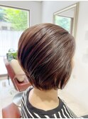 艶カラーショートボブ