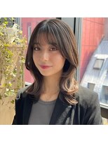 美容室 エクセモ小山&nbsp;大人ガーリーチョコレート小顔カットふんわりカール