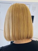 グランデュール 東静岡池田店(GRANDEUR)&nbsp;ダブルカラーミルクティーベージュカラーケアブリーチ韓国ボブ