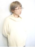 天神【BIRTH】くすみベージュ×耳かけマッシュショート　4