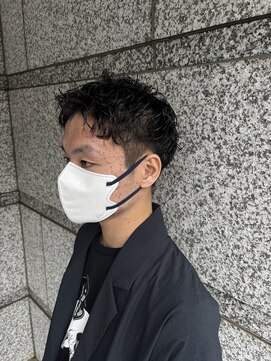 サロンドミルク 新百合ヶ丘店(salon de MiLK) メンズショート×ピンパーマ【新百合ヶ丘】