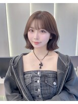 ロンドリゼル 札幌(Lond RiseL) オリーブグレー/前髪/ボブ/マロンベージュ/レイヤーカット/小顔