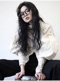 ダークパープルナチュラルショートミルクブラウンレイヤーカット