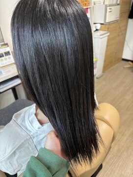 暗髪ストレート☆