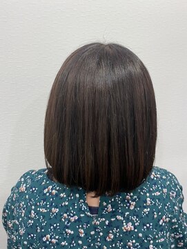 ヘアカラー専門店fit color 平井店【フィットカラー】オーガニックカラー/白髪染め ダークアッシュ/似合わせカット/ミディアムレイヤーカット[平井]
