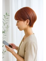 ストーリー バイ ジュエル 関内駅前店(Story by JEWEL) オレンジショートボブ