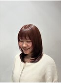 顔周りレイヤー×ブリーチなしカラー