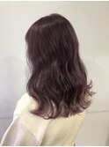 透け感たっぷり パープルピンク