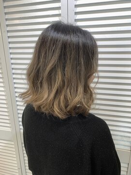 エイト 沖縄豊崎店(EIGHT toyosaki) 【EIGHT 豊崎】お客様スタイル_3Dカラー外ハネボブ~