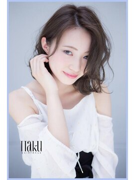ヘア メイク ハク 横浜(hair make Haku) 透明感グレージュボブ