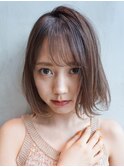 ピュアボブ_セシルカットココアブラウンフリンジウェーブ_67745