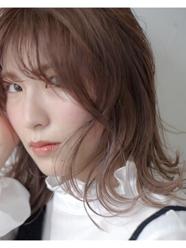 ヘアメイク エイト キリシマ(hair make No.8 kirishima) 《hair make No.8・中村》フレーミングカラー×ピンクベージュ