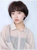 アンニュイマッシュショート_Aラインボブマロンベージュ_8144