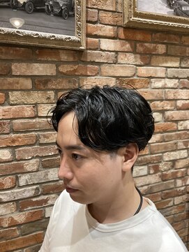 プレミアムバーバー 表参道店(PREMIUM BARBER produce by HIRO GINZA) ツーブロックナチュラルスパイラルパーマ