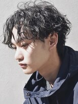 バイフィフス 原宿/表参道(by fifth)&nbsp;センターパートニュアンスパーマスパイラルパーマメンズパーマ