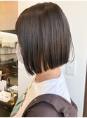 テラコッタボブ ジェシカライツ ぶつ切りボブ 結べるボブ