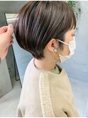 耳掛けショート、マッシュショート、ワイドバング、アッシュ