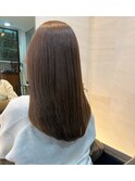 うる艶チョコレートブラウン Aラインボブ