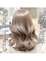 アールヘアー(ar hair) 【市川諒】プレ花嫁 brown beige
