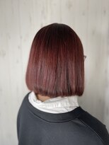 アヤメ(ayame)&nbsp;【ayame大泉学園】ブリーチなし_ボブ_レッド_4