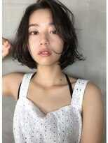 アン 登戸(un)&nbsp;◆似合わせカット【大人ガーリー★ゆるふわボブ】ダークアッシュ