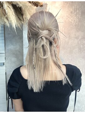 ティアム 渋谷店(Tiam shibuya) カチモリヘア/y2k/渋谷ヘアアレンジ/編み込み/お呼ばれアレンジ