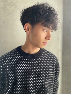 アオゾラヘアーヒカリノモリ(AOZORAHAIR hikarinomori) mash style メンズパーマ 2ブロック 刈り上げ メンズカット