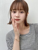 ベター(better)&nbsp;淡いアプリコットベージュと軽いボブでスタイリッシュに可愛く