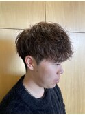 メンズマッシュ波巻きスパイラルパーマメンズパーマ