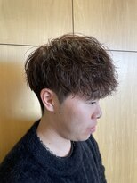 ニアウ 伊勢崎連取店(Niau)&nbsp;メンズマッシュ波巻きスパイラルパーマメンズパーマ
