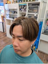 トリイ(TORII) センターパート2ブロショート・白髪ぼかしハイライト