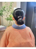 ヘアセット　ヘアアレンジ　着物ヘア