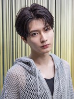 小久保styleフェザーパーマフェザーショートグレーエンドカラー