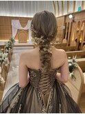 編みおろしヘアー